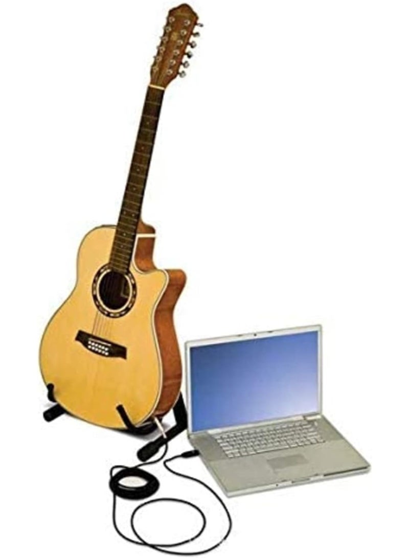 محول الصوت للكمبيوتر / ماك تسجيل الغيتار إلى واجهة USB - أسود - Image 5